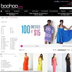 boohoo.com - 100 Dresses at $15 Each Incl Postage