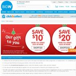 Big W - Spend $120 or More and Save $10. Spend $250 or More and Save $20