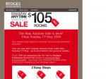 Rydges Hotel $105 Discount Tokens
