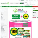 Free Delivery & $10 off for Orders $150+ @ Woolworths Online [Baby & Toddler Club]