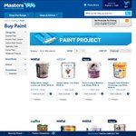 $39.20 for 4L Wattyl Interior and Exterior Paint at Masters (33.55% off)