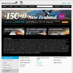 Get $150 off Return Flights to NZ. 48 Hours Only