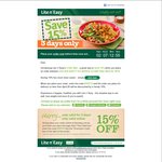 15% off Lite N' Easy Orders, 3 Days Only (Online Only Offer)