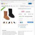 eBay Group Deals (Indulge HQ): OZWEAR UGG 3/4 Boots $89 Delivered