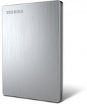 Toshiba Canvio Slim II 1TB Portable Hard Drive -Silver $74 [Black Sold Out] @ Dick Smith