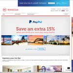 HotelClub 15% off Hotel Bookings When Paying with PayPal