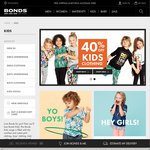 Bonds - 40% off Kids Clothing