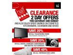 David Jones Clearance 2 Day Offers - This Saturday and Sunday