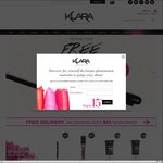Free Klara Cosmetics Travel (Valued over $60) When You Spend $59 or More