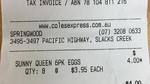 Sunny Queen 6pk Eggs $0.50 (down from $3.95) @ Coles Express [Slacks Creek, QLD]