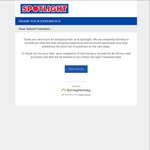 Spotlight $5 off $20 Spend Voucher (Completion of 1 Minute Survey Required)