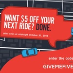 $5 off Every Trip with GoCatch in October - New and Existing Customers