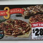 Any 3 Pizzas @ Domino's for $28.95 Delivered