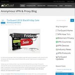 TorGuard Black Friday Sale - 50% off All Services & Features: VPN - US $4.99/Month (~AU $7) or USD $29.99/Year (~AU $42)
