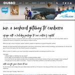 Win a Trip for 2 to Canberra from Dubbo [Open Australia-Wide, but Travel to The Departure Point (Dubbo) Isn't Included]