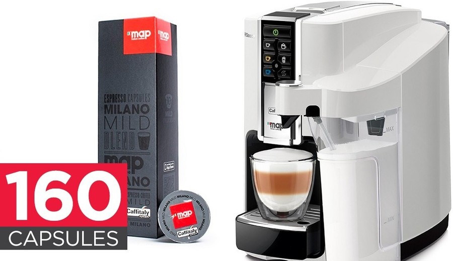 Saeco Bravista Latte Plus Caffitaly Coffee Capsule Machine White or Red 160 MAP Coffee Capsules 159 10 Postage Kogan OzBargain