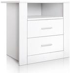 Anti-Scratch Bedside Table White - $76 Delivered (Save ~ $25) @ Shoppingjoey
