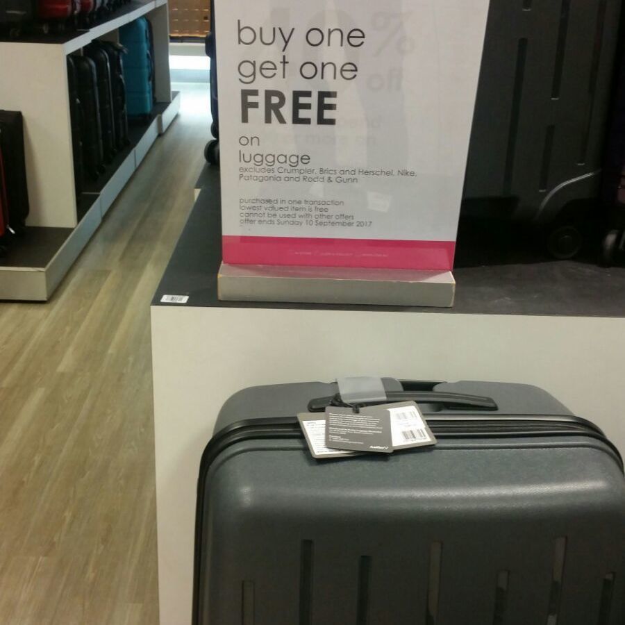 Buy one get shop one free luggage