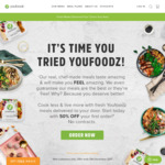 Youfoodz 50% off First Order, Min Spend of $69