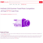 HotDeals 2018 Summer Travel Photo Competition -All Total $750 Cash Prize
