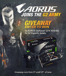 Win an AORUS GeForce® GTX 1070 Graphics Card from G2 Esports