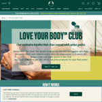 Sign up to Love Your Body Club to Receive a Free $10 Voucher on Your Birthday (Must Shop once in last 12 Mo's) @ The Body Shop