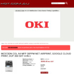 OKI Multifunction LED Printer MC573DN COL A4 MFP 30PPM NET AIRPRINT $644.00 Delivered @ HOT.com.au