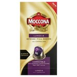 Moccona Lungo 8 Coffee Capsules 10 Pack (Nespresso Compatible) $3.00 @ Coles
