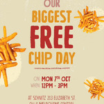 [VIC] Free Chips Today (7/10) from 12PM-3PM @ Schnitz (QV, Melb Central, Elizabeth St. Melbourne)