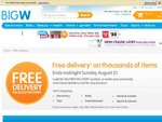 Free Delivery on BigW.com.au until Sunday August 21. Some Exclusions Apply