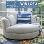 Win 1 of 2 Snuggle Sofa Swivel Chairs Valued at $2098 from Plush