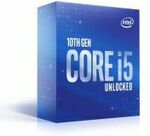 Intel Core i5 10600K 4.1GHz $308 Delivered @ JW Computers