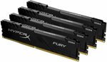 HyperX Fury Black 128GB 3466MHz DDR4 CL17 DIMM (Kit of 4) $597.12 + Delivery @ Amazon US via AU