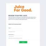 [NSW] Free Cup of Juice from Juice for Good