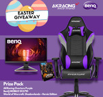 Win a BenQ MOBIUZ 144Hz Gaming Monitor & AKRacing Overture Racing Gaming Chair from BenQ/AKRacing