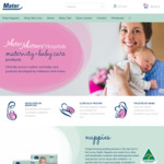 20% off First Order + Free Shipping over $100 @ Mater Baby Products