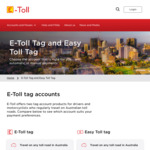 [NSW] $0 Tag Security Deposit with E-Toll Tag until 30 April