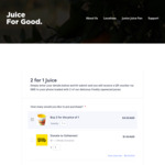 [NSW] Buy 1 Orange Juice Voucher Get 1 Free - $4.50 @ Juice for Good