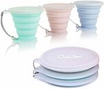 Gerinware Collapsible Silicone Travel Cup 3 Packs $13.99 (Was $27.99) + Post ($0 with Prime/ $39 Spend) @ Gerintech Amazon AU
