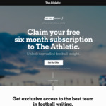 Free Six Month Subscription to The Athletic via Optus Sport