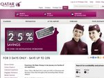 Qatar Airways - 3 Days Only - Save up to 25% on Airfares to over 100 Destinations Worldwide