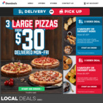 50% off Large Premium + Traditional Pizzas Delivered (Selected Stores Only) @ Domino’s