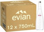 Evian Natural Mineral Water, Glass Bottles, 12 x 750ml $22.50 ($18 S&S) + Delivery ($0 with Prime/ $39 Spend) @ Amazon AU