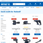 50% off Rockwell 18V Tools - e.g. SDS+ Drill $49.50, Blower $34.50 + $10 Delivery ($0 C&C/ $100 Metro Order) @ Mitre 10