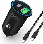 ZUMIST USB C Fast Car Charger, 60W Type C, PD, QC4.0, Dual Port $14.44 + Delivery ($0 with Prime/ $39 Spend) @ ZUMIST Amazon AU