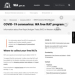 [WA] Free: COVID-19 RATs at Train Stations, Shopping Centres and Major Sporting Events @ WA Government