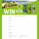 Win a Camper Road Trip for You & a Mate + 5K of Fuel to Be Won from Frucor Suntory Australia