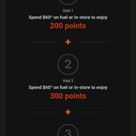 Get 200, 300, 500 Woolworths Reward Points on Your First 3 $60 Ampol Purchases (Activation Required) @ Woolworths Rewards App