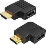2-Pack HDMI Male to Female 90/270 Degree Adapter $4.16 + Delivery ($0 Prime/ $39 Spend) @ CableCreation Amazon AU