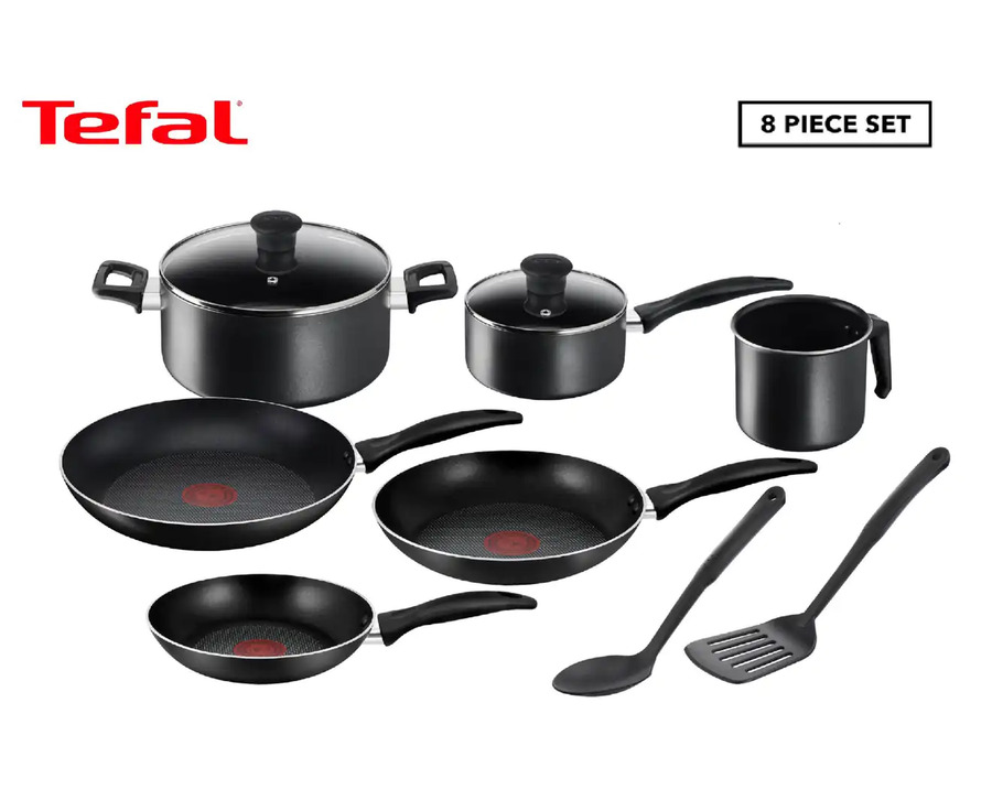 Tefal Easy Cook Titanium Non Stick 8 Piece Cookware Set $119 + Delivery ...